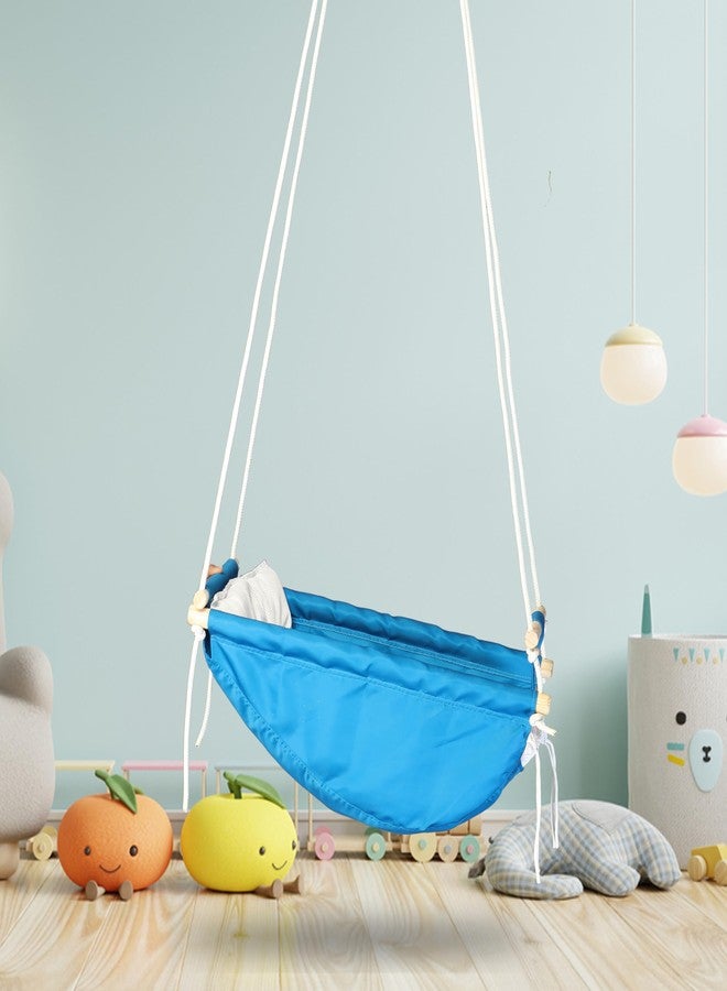 BOFFLE Baby Swing for Infants and Toddlers, Newborn Baby Sleeping Chair Hammock Indoor and Outdoor, Wooden Hanging Seat Chair for Baby up to 2 Years - Image 5